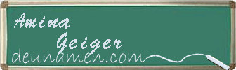 Amina Geiger Visitenkarte